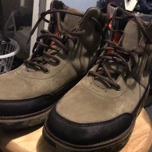Ralph Lauren polo boots orange wool interior